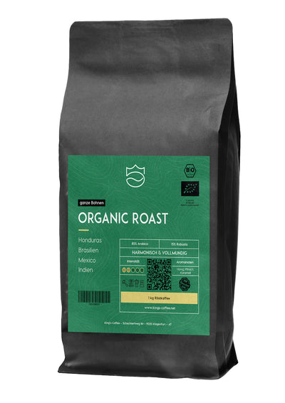 King's Coffee Organic Roast Front
